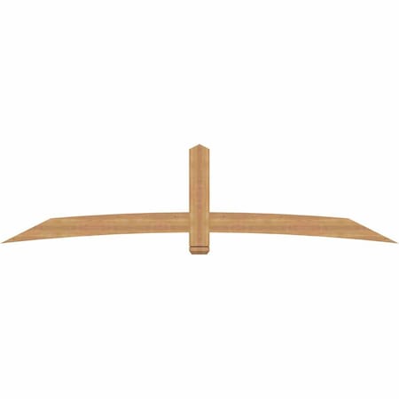 Ekena Millwork Bellingham Timber Gable Bracket, Western Red Cedar, 108"W x 27"H x 1 1/2"D x 5 1/2"F, 6/12 Pitch GBW108X27X0206BEL00SWR